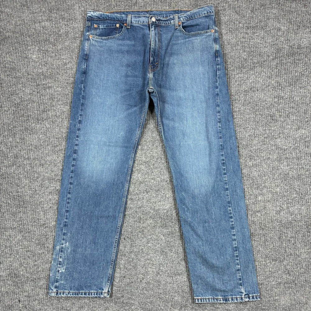 Levi's 505 Mens Jeans Size 40x32 Regular Fit Straight Leg Medium Wash Denim